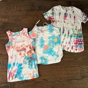 Girls L/XL tie die bundle